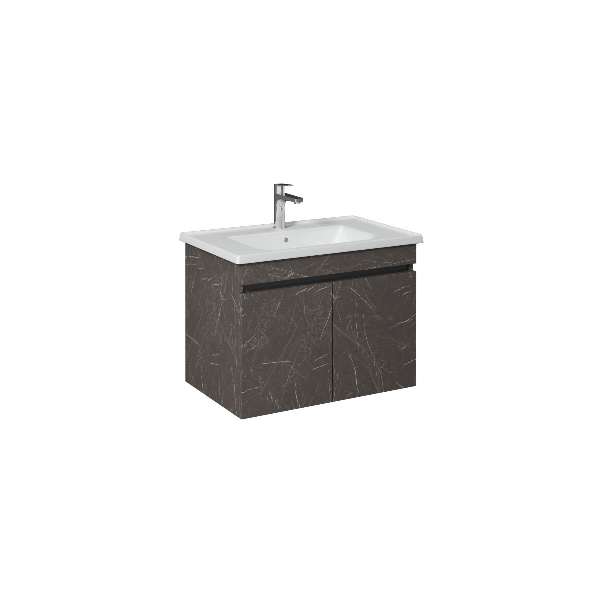 Trio Washbasin Cabinet, Retro Bronze 65 cm