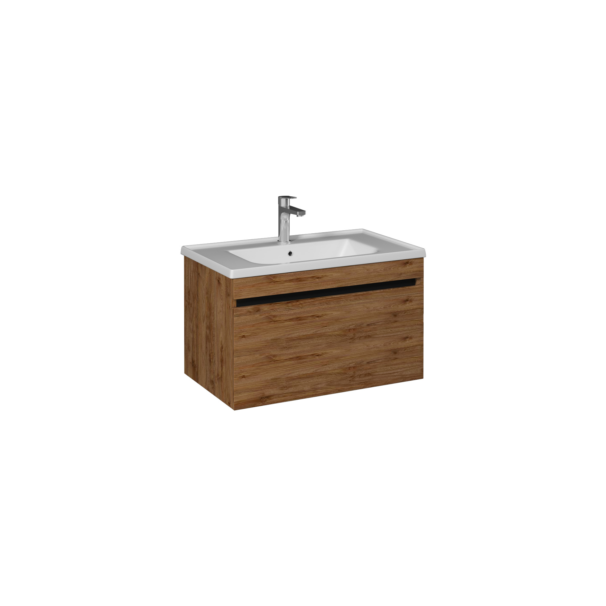 Trio + Washbasin Cabinet, Retro Silver 100 cm